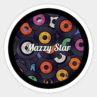 Mazzy Star / Vinyl Records Style Sticker